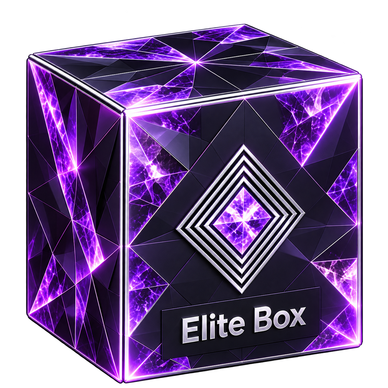 Purple crystal and silver Elite Box